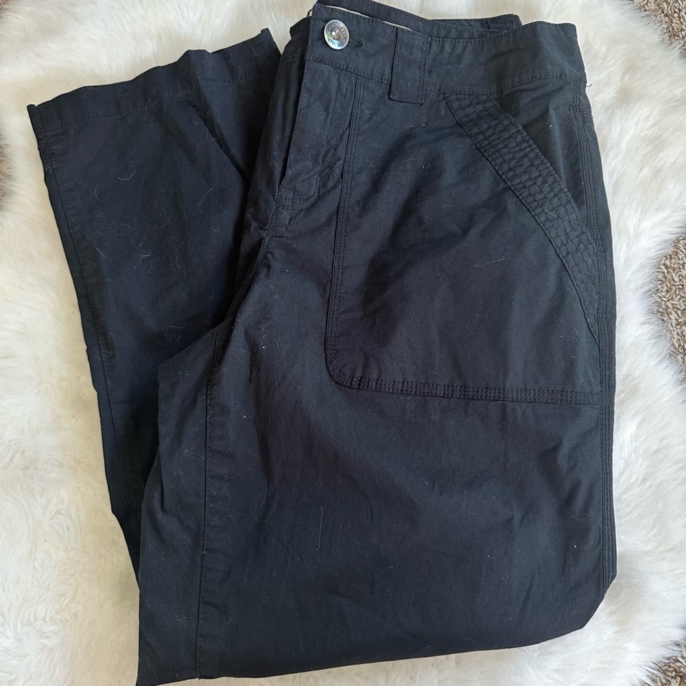DKNY Black Roll-Up Pants